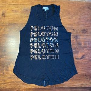 Never worn Peloton Black Shimmer Slub Tank (Small)